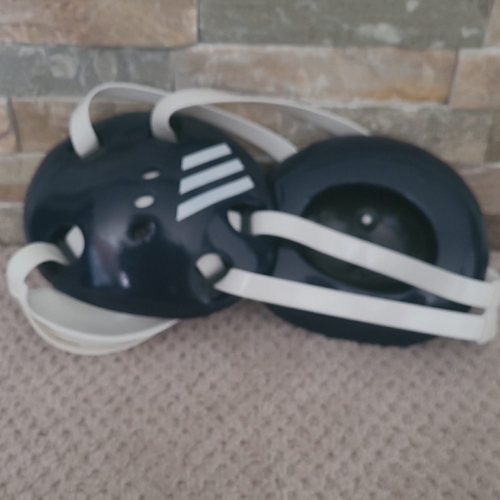 Adidas Wrestling Headgear, Navy Blue & White. Fits Adult-Teen.